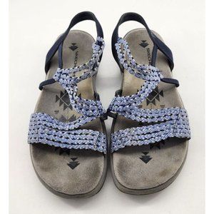 Skechers‎ Women's Reggae Slim Stretch Appeal Strappy Sandals Blue Size 7
